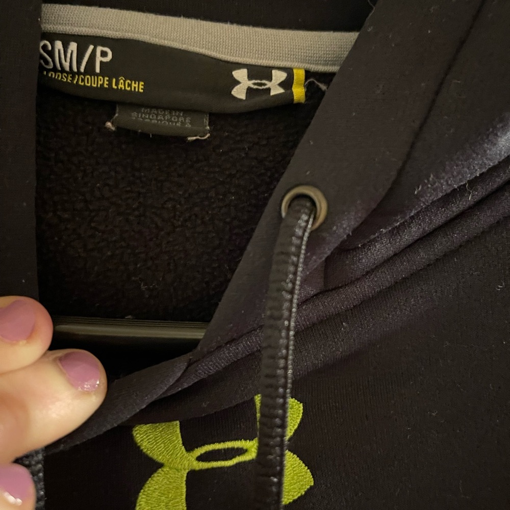 Black Under Armour Hoodie, Small
